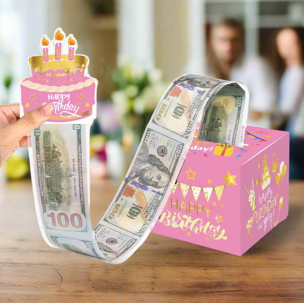 Happy Birthday Money Pull Box | Zelle Payment ONLY