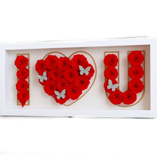 Gift Custom Flower box | I ❤️ U